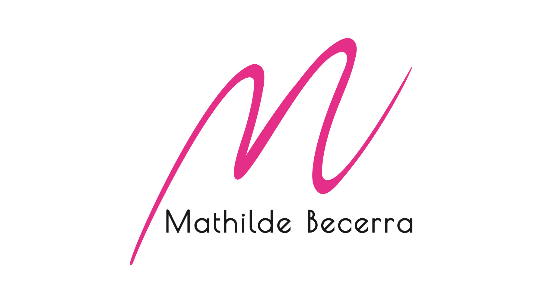 Logo et identité visuelle de Mathilde Becerra